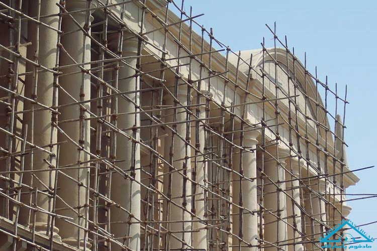 اجرای داربست فلزی